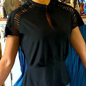 Oriental inspired neckline top